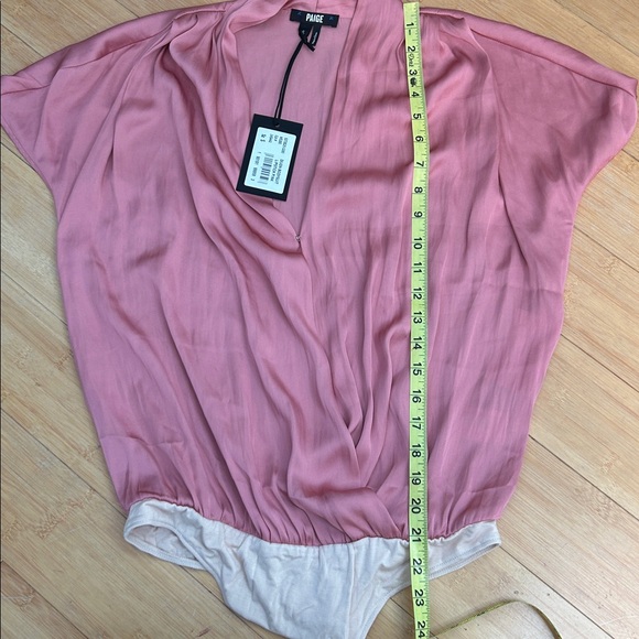 PAIGE Dijon Bodysuit in Lipstick Pink size Women’s Small, NWT! - Picture 10 of 10